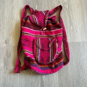 Traditional Mexican Handwoven Backpack